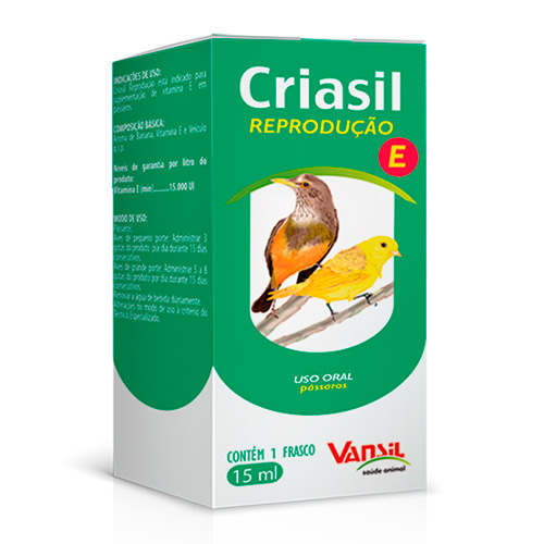 Criasil E - Reprodução Suplemento Vitamínico - 15ml 