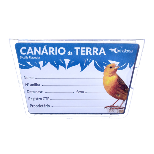 Porta Nome - Acrílico - Canário da Terra - imagem 1