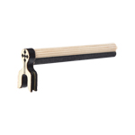 Dorminhoco Flor 8 mm com Lixa Malha Fina - Branco