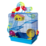 Gaiola Hamster 3 Andares com Jogo de Tubos Luxo - imagem 3