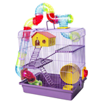 Gaiola Hamster 3 Andares com Jogo de Tubos Luxo - imagem 2