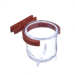 Porta Vitamina Pequeno - Cristal com Presilha Cobre