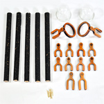Kit Clássico para Gaiolas - Malha Larga - Vermelho