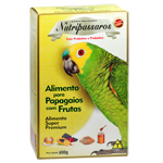 Nutripássaros - Alimento para Papagaios com Frutas - Super Premium - 600g