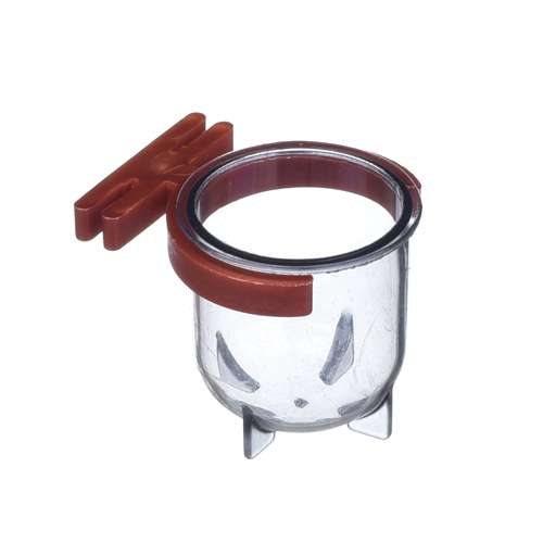 Porta Vitamina Pequeno - Fumê com Presilha Cobre - imagem 1