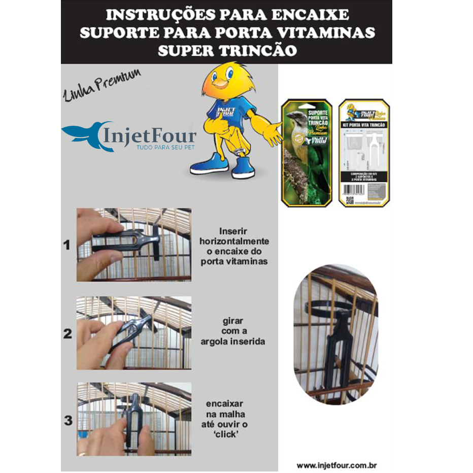 Kit Suporte Porta Vitamina Super Trincão - Marrom - imagem 2