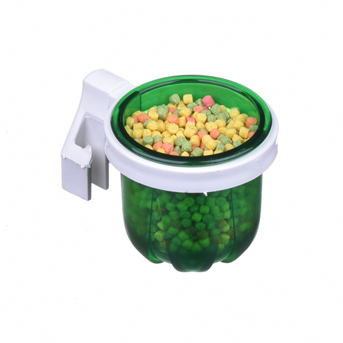Porta Vitamina Rubi - Pequeno - Verde com Presilha Branca - imagem 1