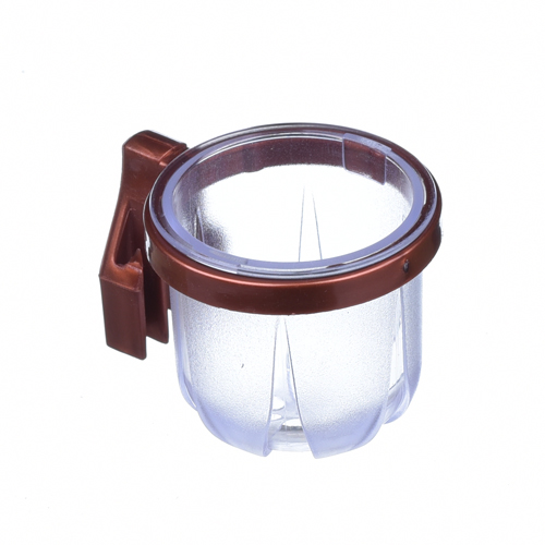 Porta Vitamina Rubi - Médio - Cristal com Presilha Cobre - imagem 1