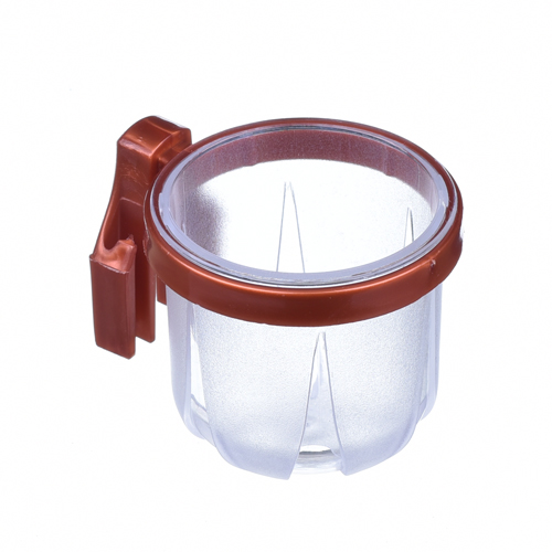 Porta Vitamina Rubi - Super Trincão - Cristal com Presilha Cobre - imagem 1