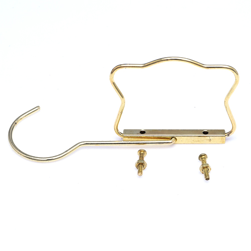 Gancho Cara de Gato Dourado com Base Quadrada - imagem 1