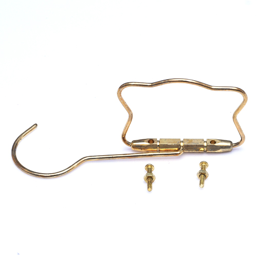 Gancho Cara de Gato Dourado com Base Sextavada - imagem 1