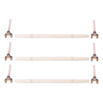 Kit 3 Poleiros Lisos Reguláveis - Malha Fina - 12mm P02