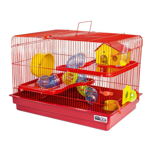 Gaiola para Hamster Big Space - Vermelho - imagem 1