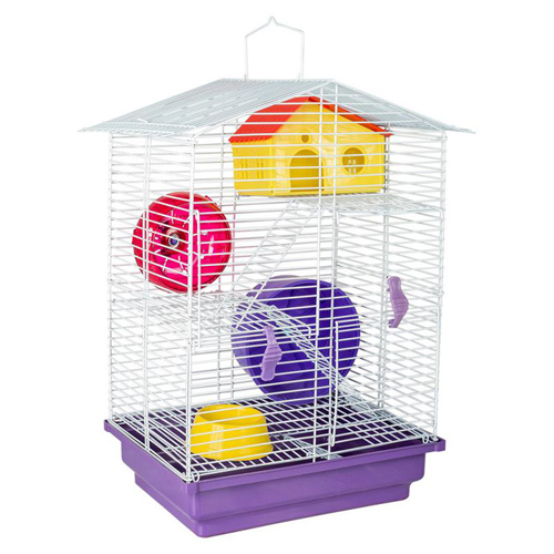 Gaiola Hamster - Teto Aramado - 3 Andares - imagem 1
