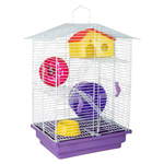 Gaiola Hamster - Teto Aramado - 3 Andares