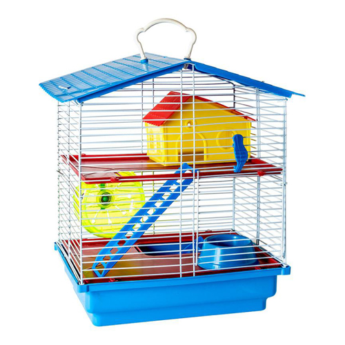 Gaiola Hamster - Teto Plástico - 2 Andares - imagem 1