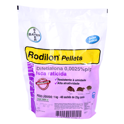 Raticida Rodilon Bayer Pellets - 1kg - imagem 1