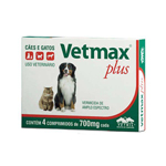 Vermífugo Vetmax Plus - 4 Comprimidos 