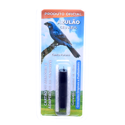 Cartão de Memória com Adaptador para Pendrive Azulão - Céu Azul - imagem 1