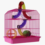 Gaiola para Hamster Super Cubo Epoxi - Rosa