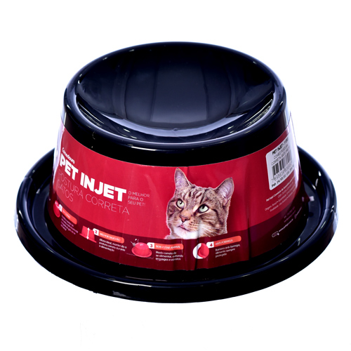 Comedouro Postura Correta para Gatos - Preto - imagem 1