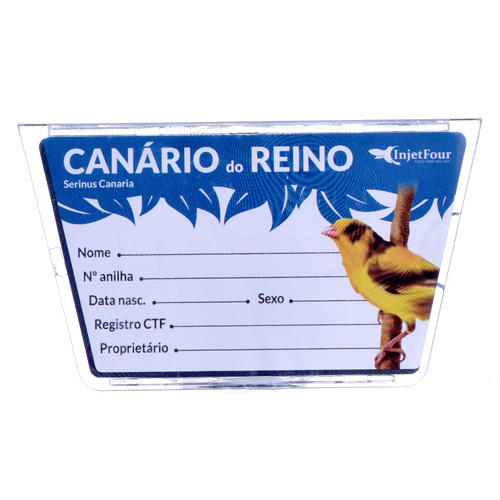 Porta Nome - Acrílico - Canário do Reino - imagem 1