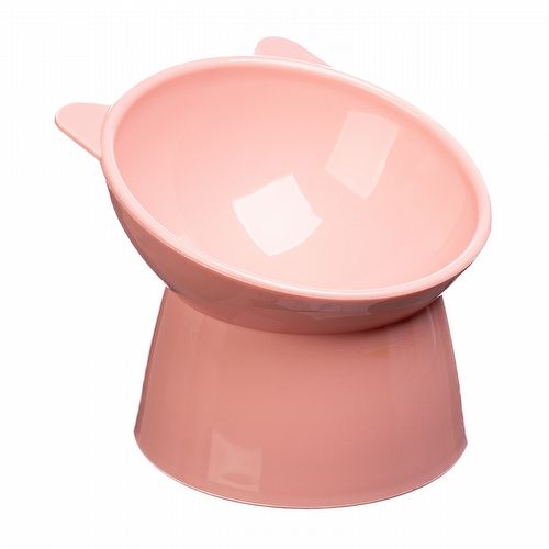 Comedouro Gatinho Elevado - Rosa - imagem 1