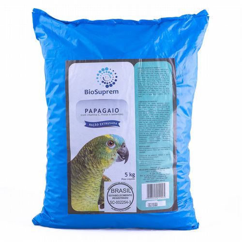 Biosuprem - Extrusada Papagaio com Frutas - 5kg - imagem 1