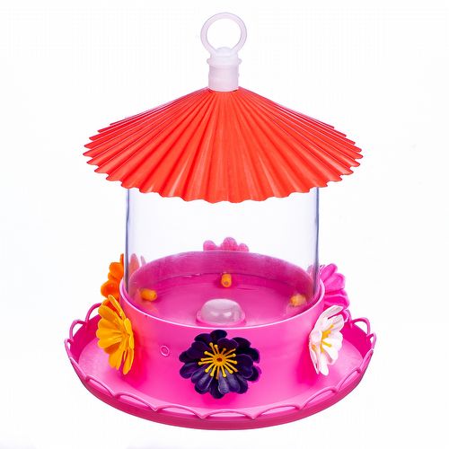 Bebedouro Beija Flor 6 Flores - 750ml - Rosa - imagem 1