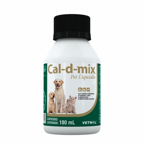 Cal-D-Mix - Cálcio Liquido - 100 ml - imagem 1
