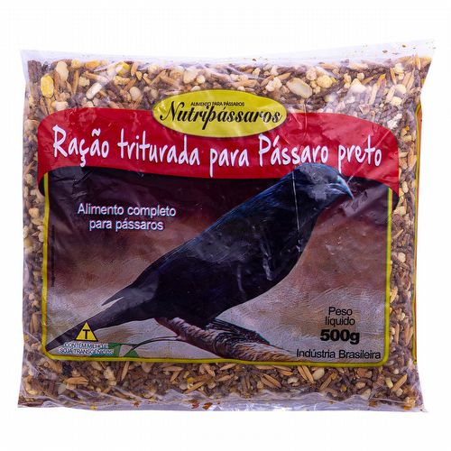 Nutripássaros - Ração Triturada para Pássaro Preto - Banana - 500g - imagem 1