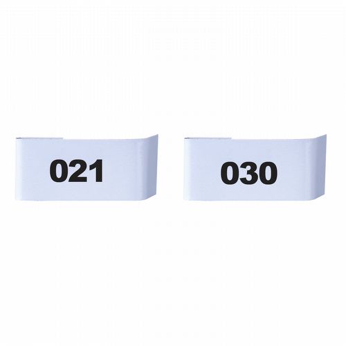 Placa para Numeração de Gaiolas - 21 ao 30 - imagem 1
