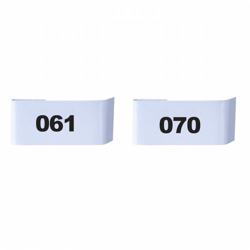 Placa para Numeração de Gaiolas - 61 ao 70 - imagem 1