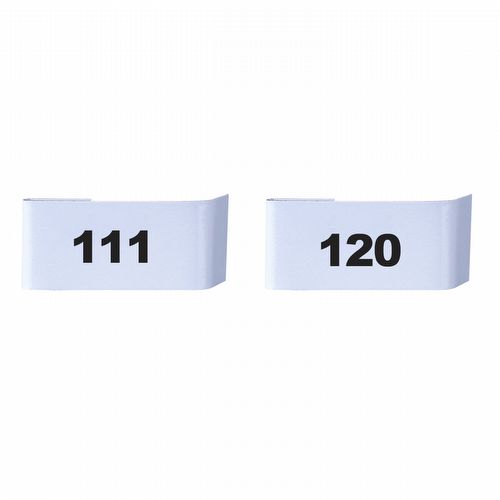 Placa para Numeração de Gaiolas - 111 ao 120 - imagem 1