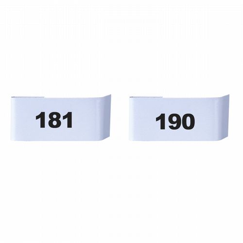 Placa para Numeração de Gaiolas - 181 ao 190 - imagem 1