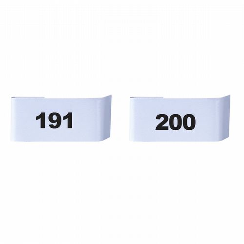 Placa para Numeração de Gaiolas - 191 ao 200 - imagem 1