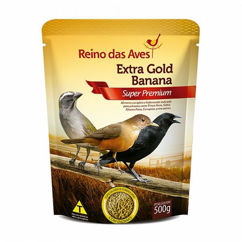 Reino Das Aves - Extra Gold - Banana - 500g  - imagem 1