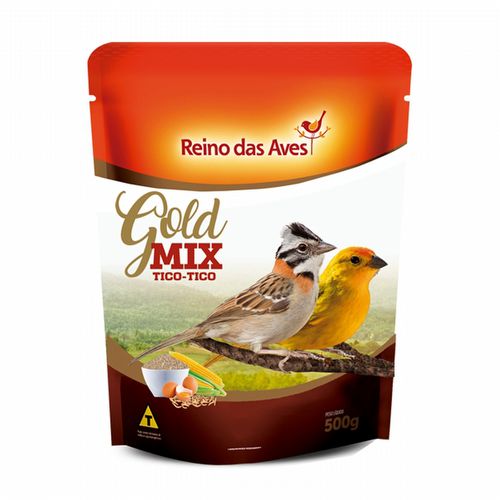 Reino das Aves - Tico-Tico - Insetos - Gold Mix - 500g - imagem 1