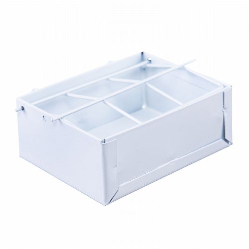 Cocho de Metal com Grade Móvel - Epóxi Branco - Médio - imagem 1