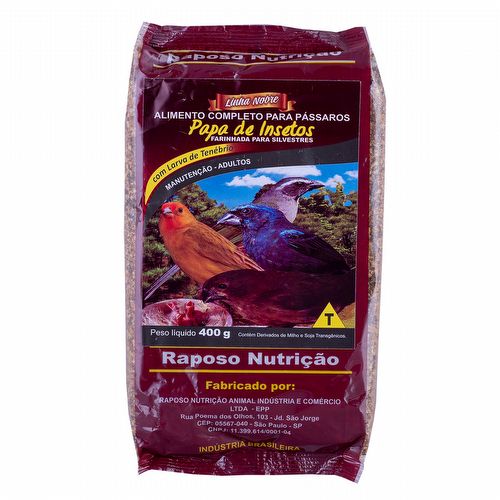 Raposo - Papa de Insetos - Linha Nobre - 400g - imagem 1