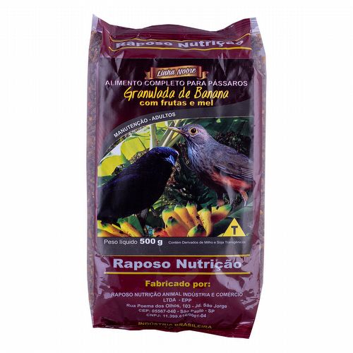 Raposo - Granulada de Banana C/ Frutas e Mel - Linha Nobre - 500g - imagem 1