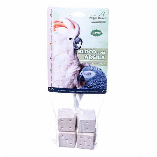Bloco com Argila - Carvão - Pássaros Grandes - 110g - imagem 1