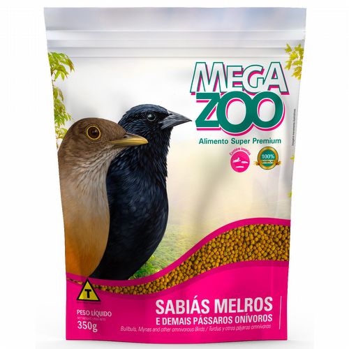 Megazoo - Sabiás Melros - Pássaros Onívoros - O20 - 350g - imagem 1