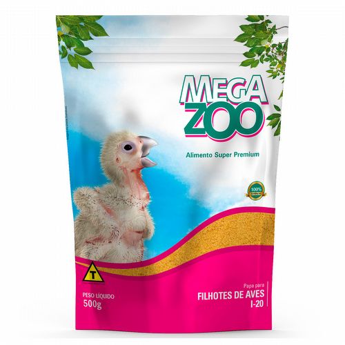 Megazoo - Papa Filhote de Aves - I20 - 500g  - imagem 1