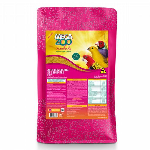 Megazoo - Aves Comedoras de Sementes - Farinhada Reprodução - FC 21 - 5 Kg  - imagem 1