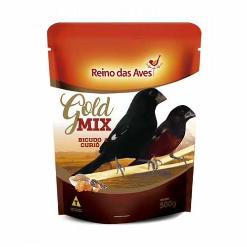 Reino das Aves - Bicudo e Curió - Gold Mix - 500g  - imagem 1