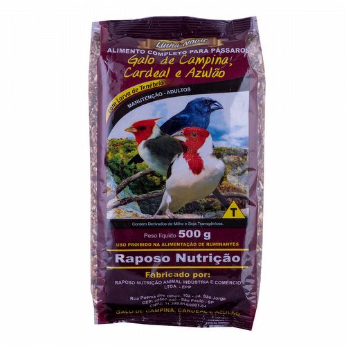 Raposo - Galo de Campina, Cardeal e Azulão - Linha Nobre - 500g - imagem 1