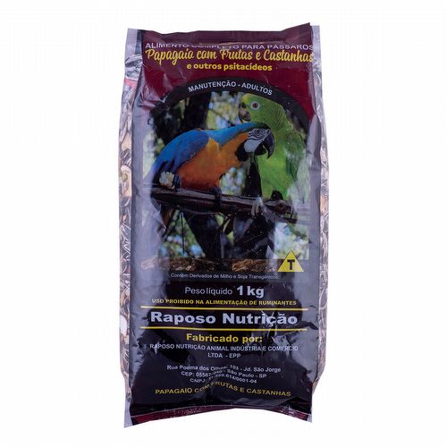 Raposo - Papagaio C/ Frutas e Castanhas - Linha Ouro - 1 Kg - imagem 1