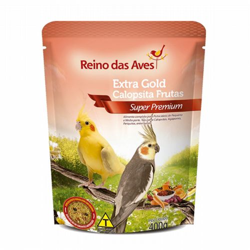 Reino das Aves - Extra Gold - Calopsita Frutas - 400g - imagem 1