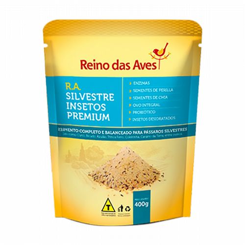 Reino das Aves - R.A. Silvestre Insetos Premium - 400g - imagem 1